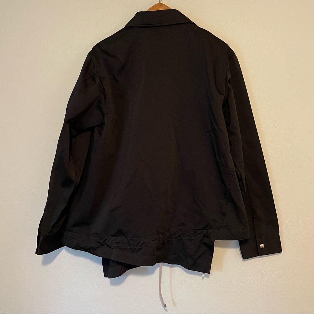 Comme Des Garcons Homme Plus L Black Asymmetrical Snap Blouson Jacket - Picture 7 of 12